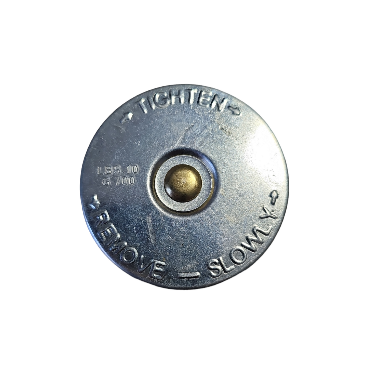 picture of a 10lb round radiator cap