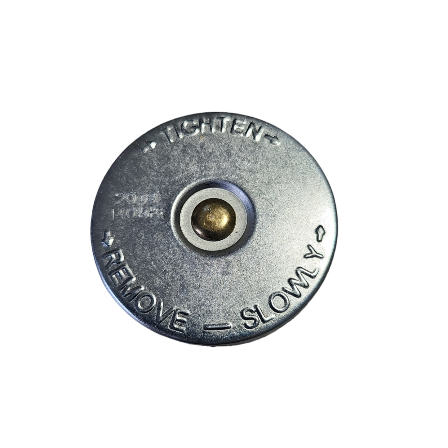 picture of a 20lb round radiator cap