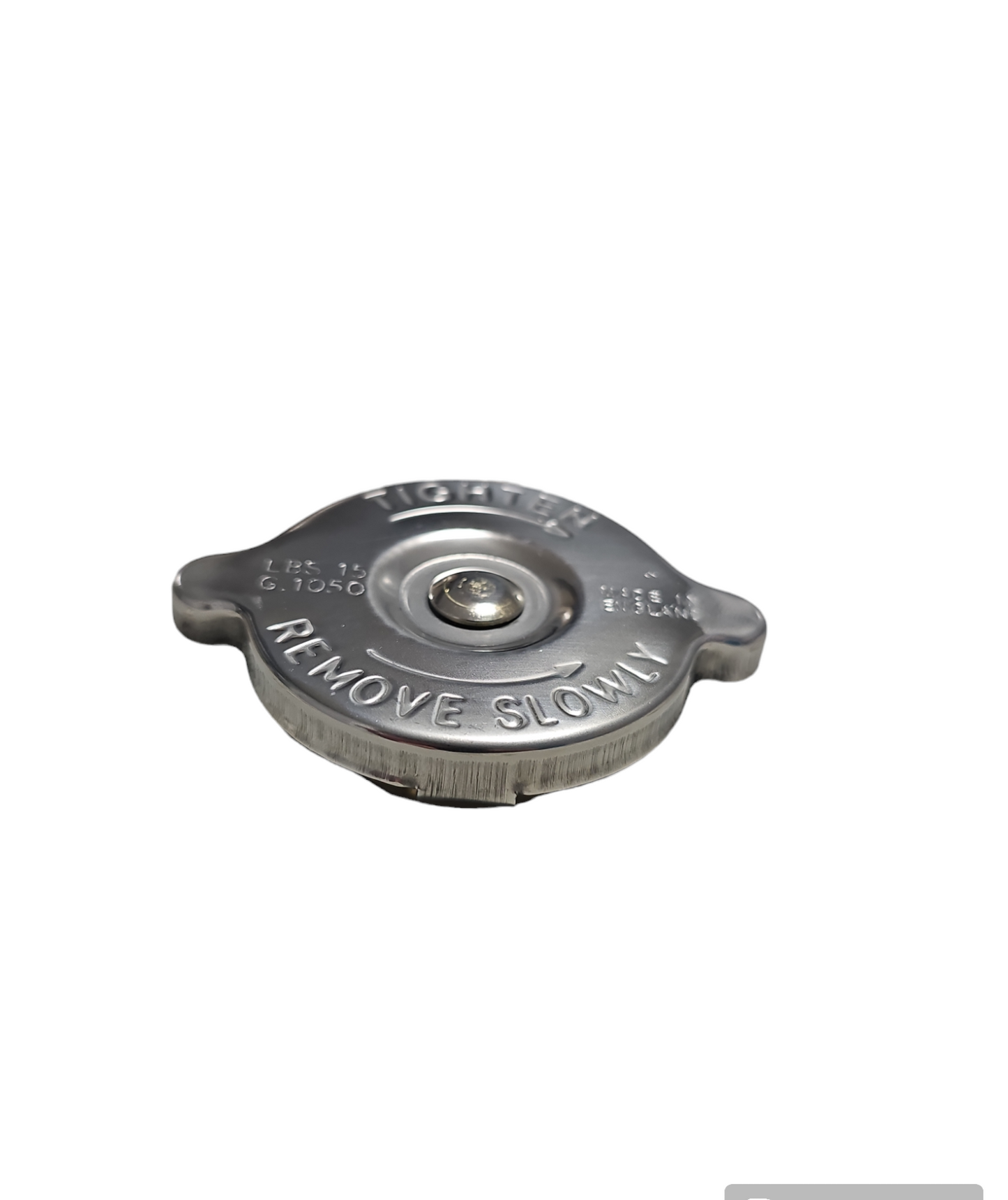 Stainless Steel Short Reach Radiator Pressure Cap – 4lb / 13lb / 15lb