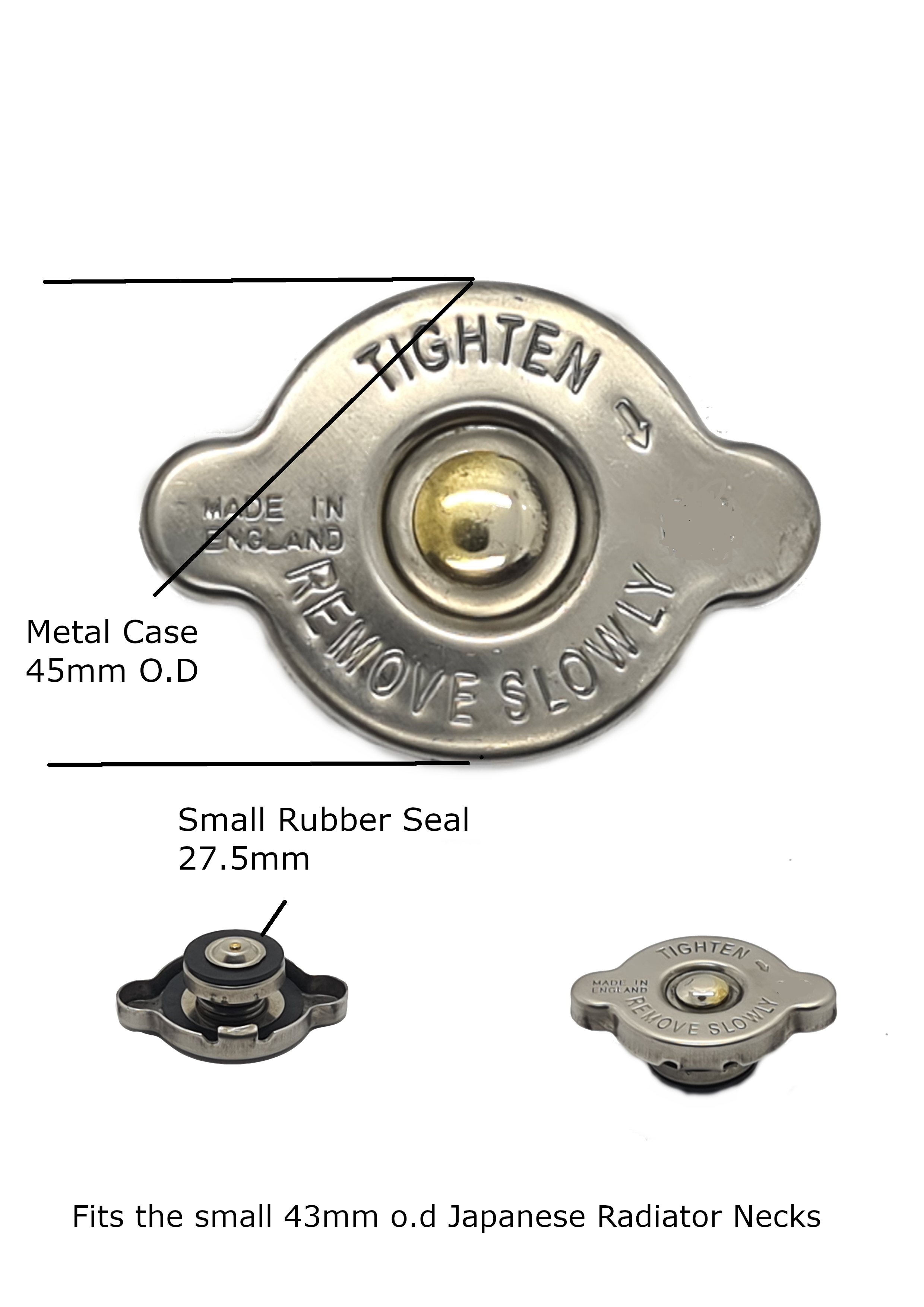 Small Japanese Caps – Complete Radiator Supplies