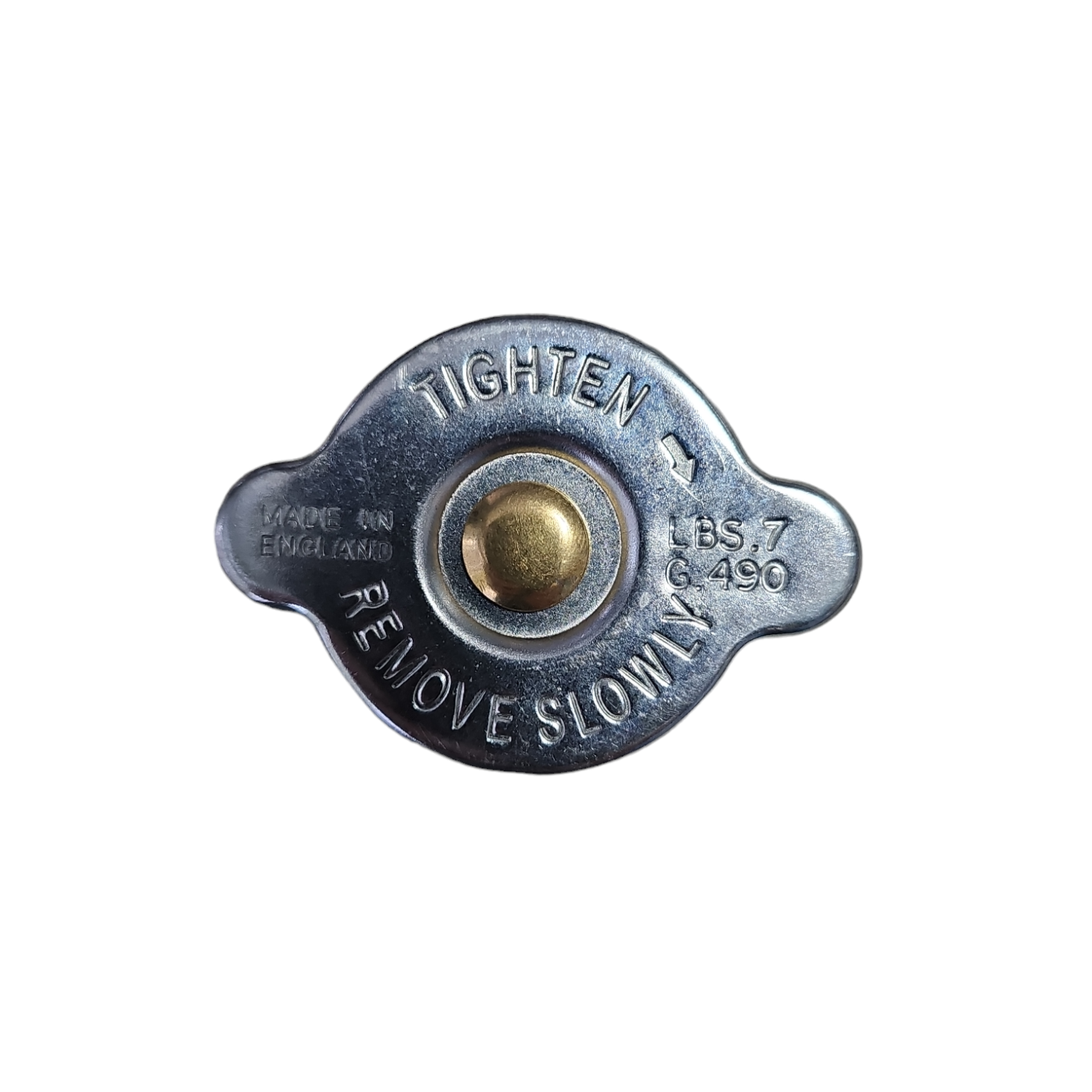 picture of a small radiator cap 0.5 bar