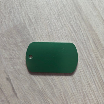 Green Keyring  on a gray surface