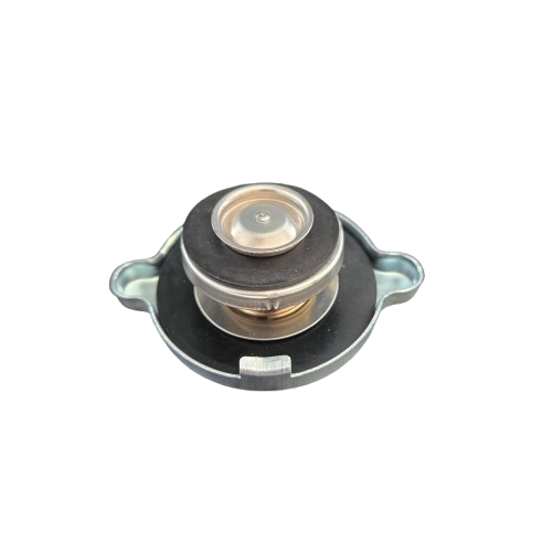 Metallic mechanical component on a white background