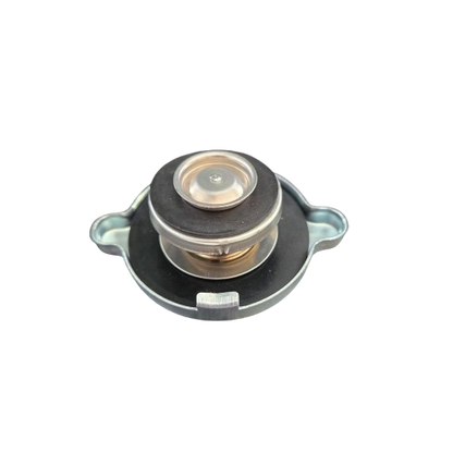 Metallic mechanical component on a white background