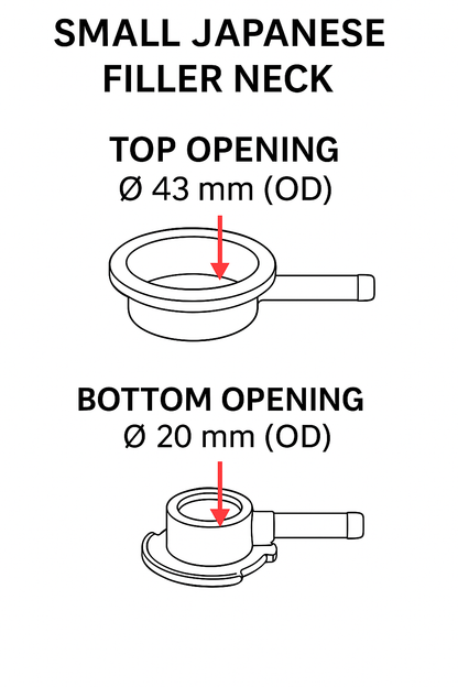 Small Japanese Stainless Filler Neck