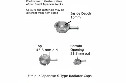 Brass Radiator Filler Necks – Japanese, Standard & Commercial Sizes