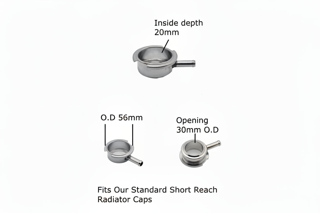 Brass Radiator Filler Necks – Japanese, Standard & Commercial Sizes