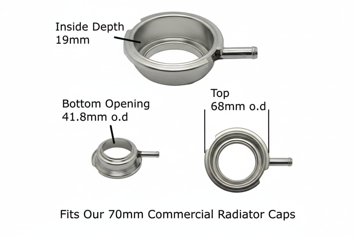 Brass Radiator Filler Necks – Japanese, Standard & Commercial Sizes