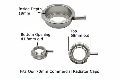 Brass Radiator Filler Necks – Japanese, Standard & Commercial Sizes